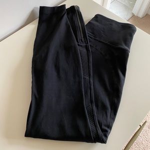 Athleta moto zip leggings petite xs XSP